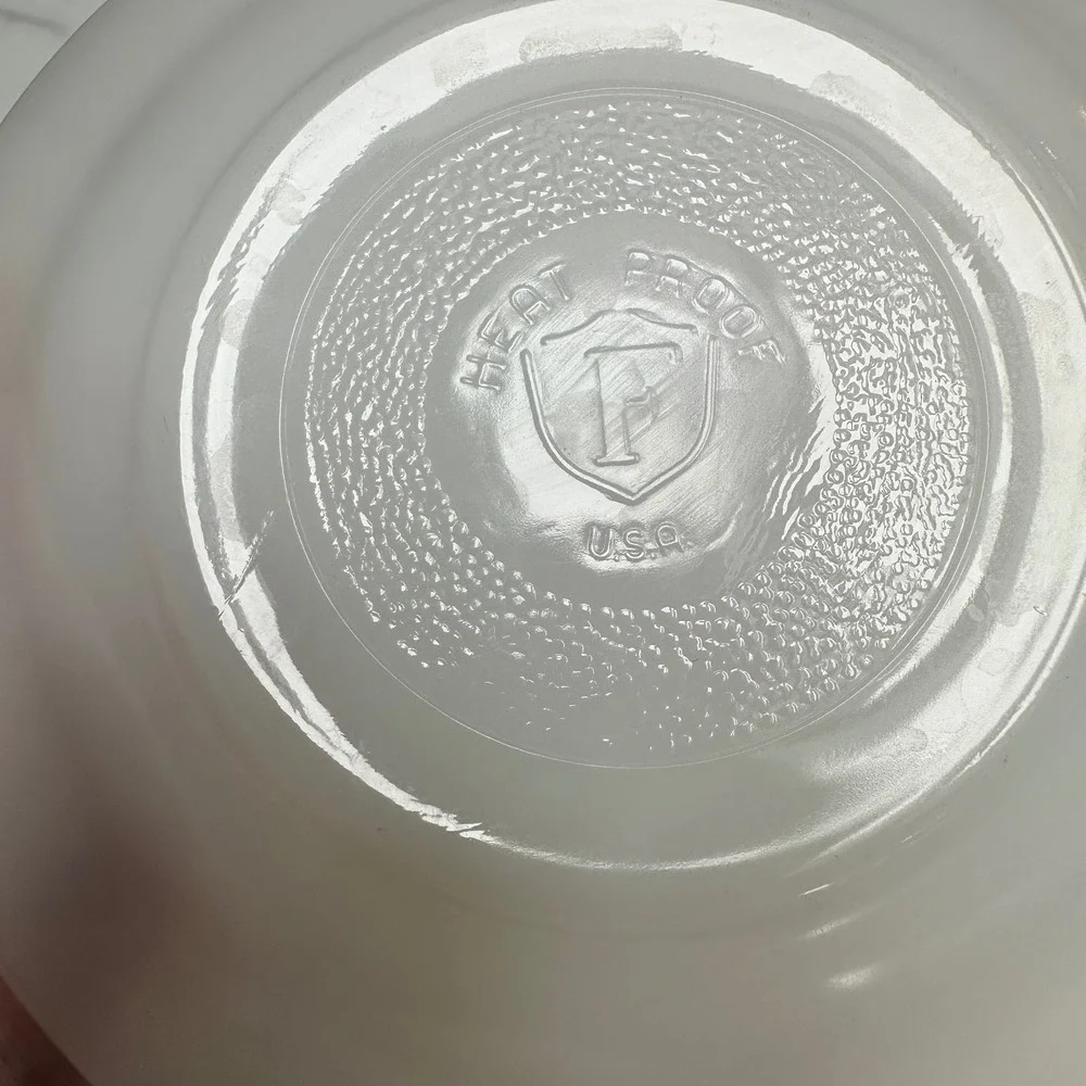 Vintage Federal Glass Moonglow Iridescent Tea Cup Saucer Set Princess Party